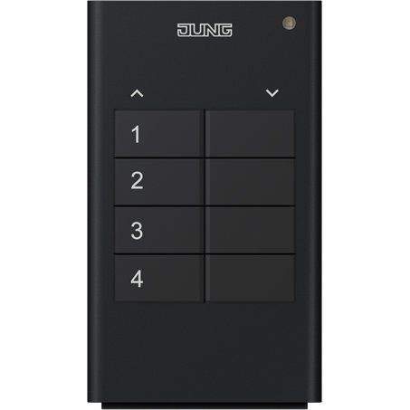Jung - Sender/Fernbedienung für Installationsschalterprogramme Funk-Handsender, 4-kanalig FM HS 4