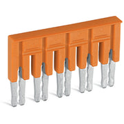 WAGO - Querverbinder/Brücker für Reihenklemme Brücker 5-fach 282-435 isoliert,orange − 10 Stück