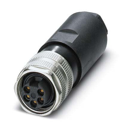 Phoenix Contact - Rundsteckverbinder, feldkonfektionierbar (Industriesteckverbinder) Steckverbinder SACC-MINFS #1456271 5-polig Bu/ger 7/8"