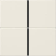Jung - Abdeckung/Bedienelement für Installationsschalterprogramme Tastensatz 4-fach ws LS 404 TSA komplett − 1 Stück