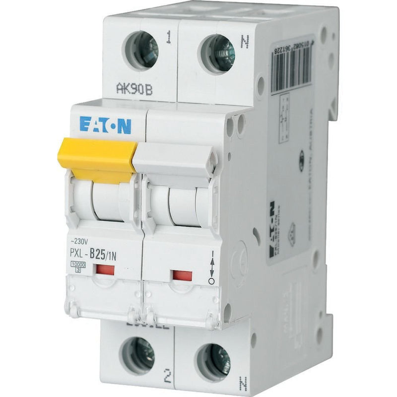 Eaton - Leitungsschutzschalter LS-Schalter m.Beschrift. PXL-D25/1N D 25A, 1p+N