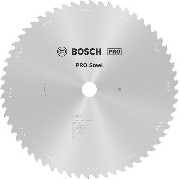 Bosch - Kreissägeblatt PRO Steel Kreissägeblatt 2608844868 für Kreissägen
