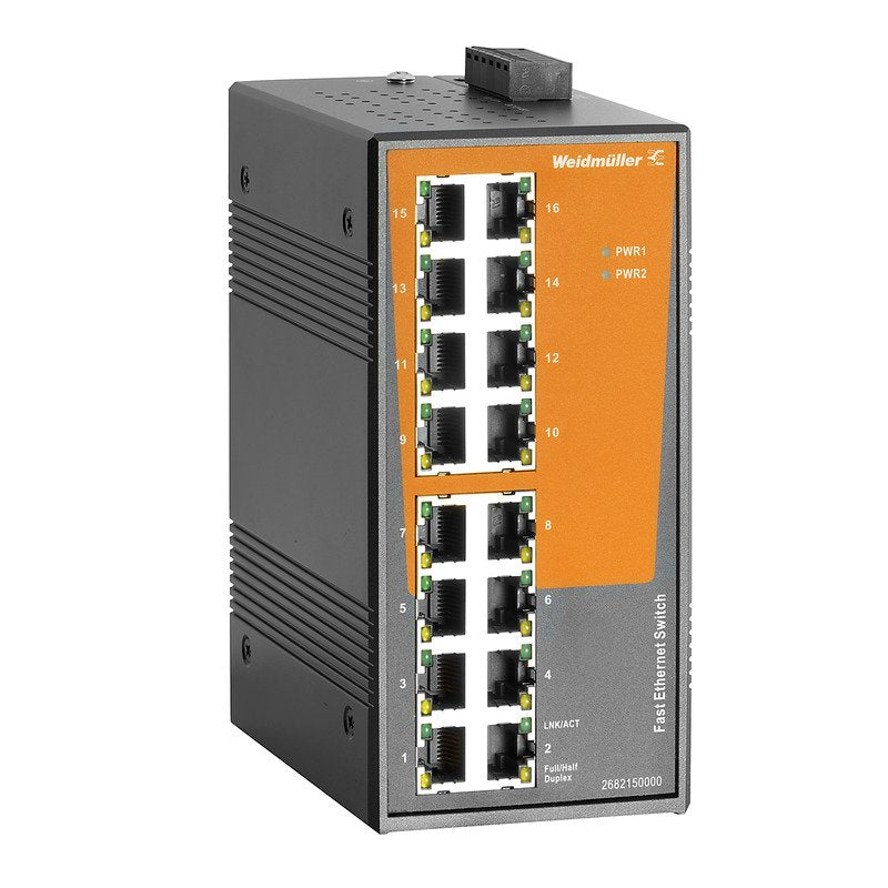 Weidmüller - Netzwerk Switch Schalter unmanaged Fast IE-SW-EL16-16TX Ethernet