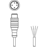 Leuze - Konfektioniertes Sensor-Aktor-Kabel Anschlussleitung KS U-M12-4A-V1-020