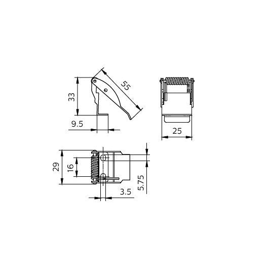 Philips Lighting - Mechanisches Zubehör/Ersatzteile für Leuchten Einbauklemmen RC159Z Pla #75248199