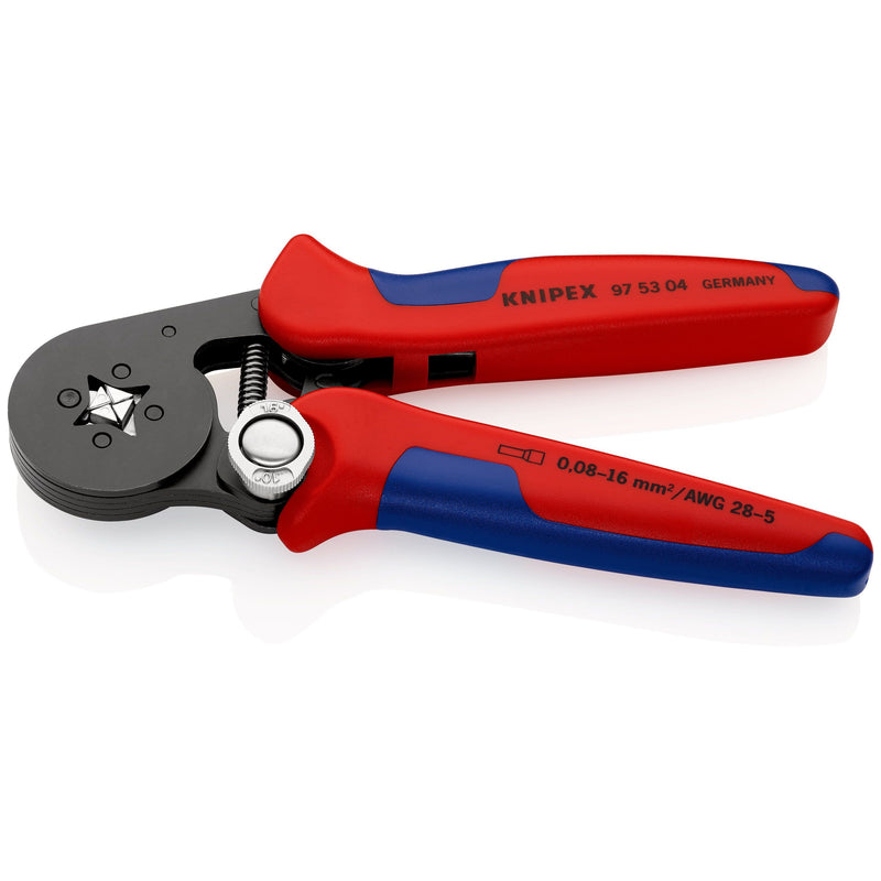 Knipex - Presswerkzeug Kabelschuhe/Verbinder, Aderendhülsen, Schirmanschluss Crimpzange 97 53 04 f.Aderendh. 180mm