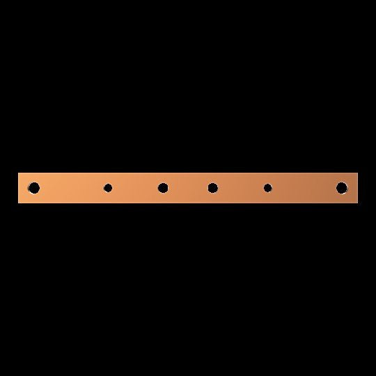 Striebel&John - Sammelschiene Kupferschiene ZXM1104 30x10mm, L:350mm