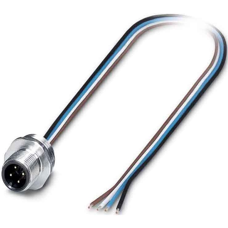 Phoenix Contact - Rundsteckverbinder, feldkonfektionierbar (Industriesteckverbinder) Einbausteckverbinder SACC-E-M12M #1554555 Sensor-/Aktor-Wandd.