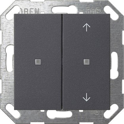 Gira - Bussystem-Tastwippe KNX Taster Wippe 2f anth 517528 unbedruckt/Pfeile