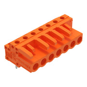 WAGO - Leiterplattensteckverbinder THT-Federleiste abgewink. 232-267 Maß 5,08mm,orange − 50 Stück
