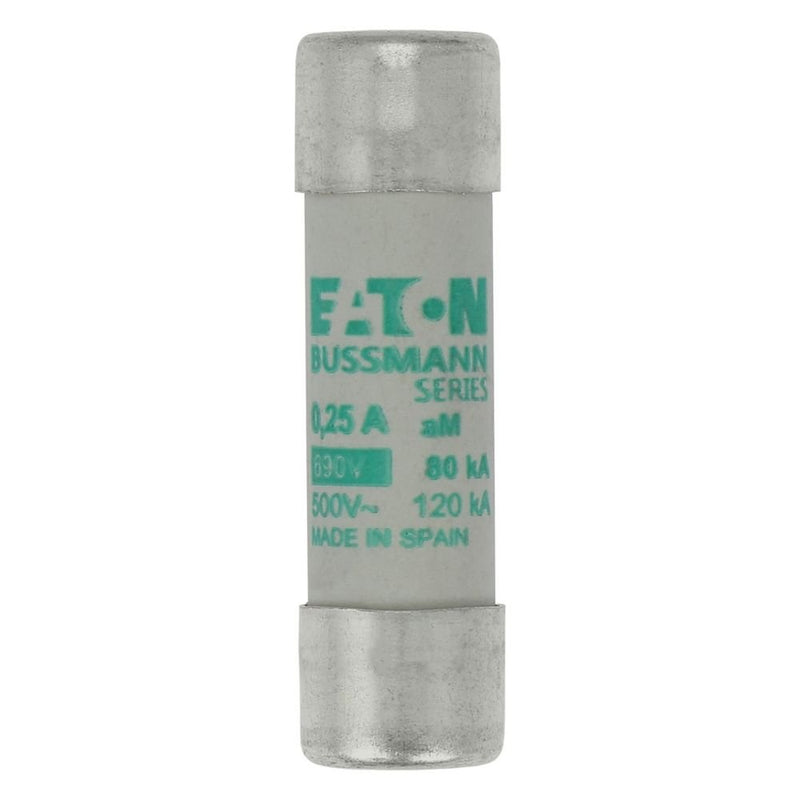 Eaton - Zylindrische Sicherung Sicherungseinsatz C14M0.25 0.25 A, AC 690 V − 10 Stück