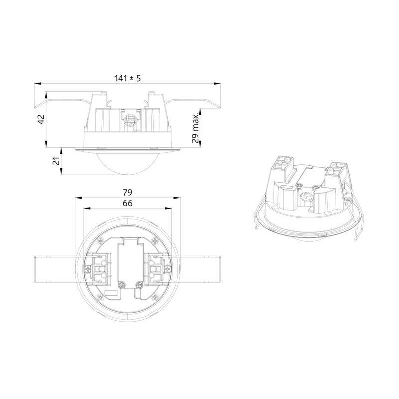 BEG Brück Electronic - Bewegungsmelder/Präsenzmelder komplett Bewegungsmelder-Set VE10 10 x BL2-DE (VE10) Deckenmontage