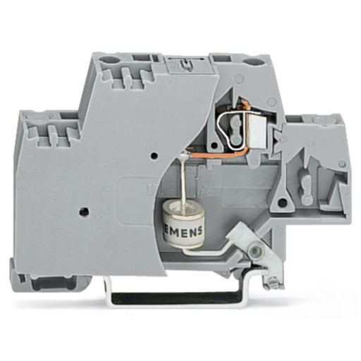 WAGO - Bauelement-Reihenklemme Bauelementklemme 280-503/281-580 Abschlussplatte,grau − 50 Stück