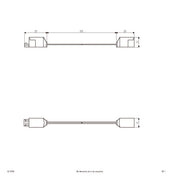 EVN Lichttechnik - Steckverbinder für steckbare Gebäudeinstallation Verbindungsleitung SL015VBL 150mm