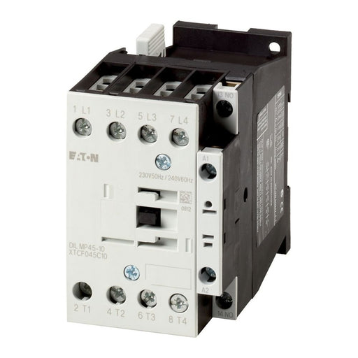 Eaton - Leistungsschütz zum Schalten von Wechselstrom Leistungsschütz DILMP45-01(RDC12) 4p,45A,1Ö,12VDC