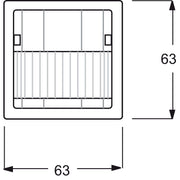 Busch-Jaeger - Bussystem-Bewegungsmelder KNX-Bewegungsmelder-Sensor 6122/02-884-500 studioweiß matt