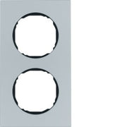 Berker - Abdeckrahmen Rahmen 2-fach 10122674 flach Aluminium