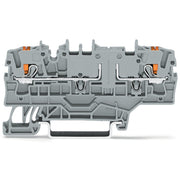 WAGO GmbH & Co. KG - Durchgangs-Reihenklemme 2-Leiter-Durchgangsklemme 2202-1901 2,5mm²,grau − 50 Stück