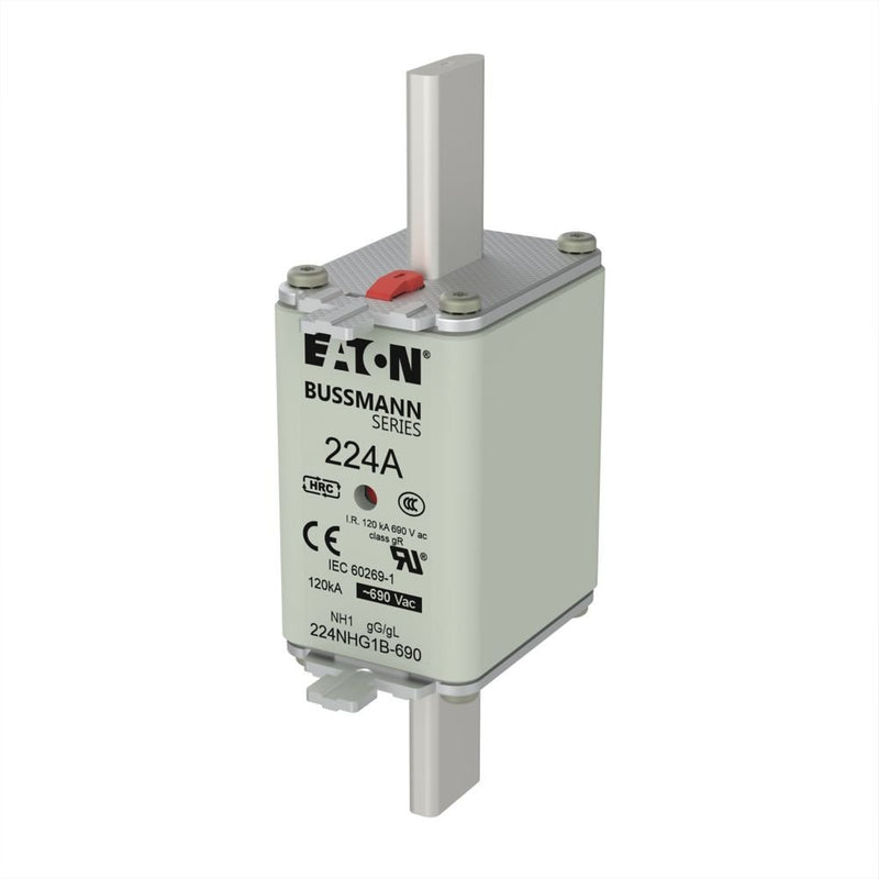 Eaton - Messersicherung Sicherungseinsatz Nieders. 224NHG1B-690 224A AC 690V 120kA − 3 Stück