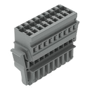 WAGO - Ein- und mehrpolige Klemmenleiste 1-Leiter-Federleiste 769-109/021-000 CAGE CLAMP,4mm²,grau − 20 Stück