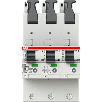 ABB Stotz S&J - Selektiver Hauptleitungsschutzschalter Hauptsicherungsautomat S751/3-E50 o.Schienenadapter