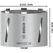 Bosch - Bohrkrone PRO Trockenbohrkrone, 202 2608587335 x 150 mm, G 1/2 Zoll