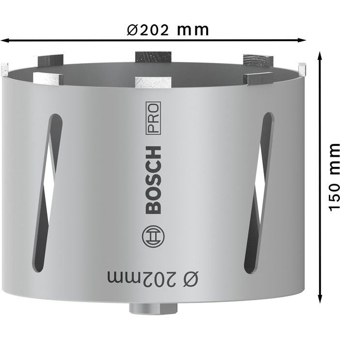 Bosch - Bohrkrone PRO Trockenbohrkrone, 202 2608587335 x 150 mm, G 1/2 Zoll