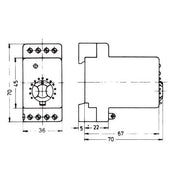 Eberle Controls - Temperaturregler Reiheneinbau Temperaturregler ITR-3 60 auf TS, 1W, 0-60C