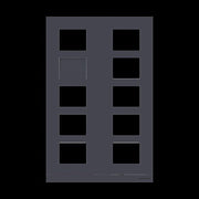 Busch-Jaeger - Montageelement für Türstation Fronplatte Video 2/5 413810CF-B-03