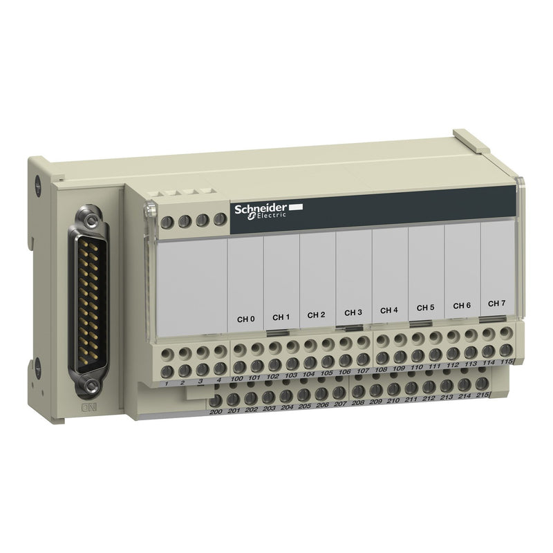 Schneider Electric - Passiver Sensor-/Aktor-Verteiler (mit Leitung) Klemmblock Analogeingang ABE7CPA02 SUB-D 25pol