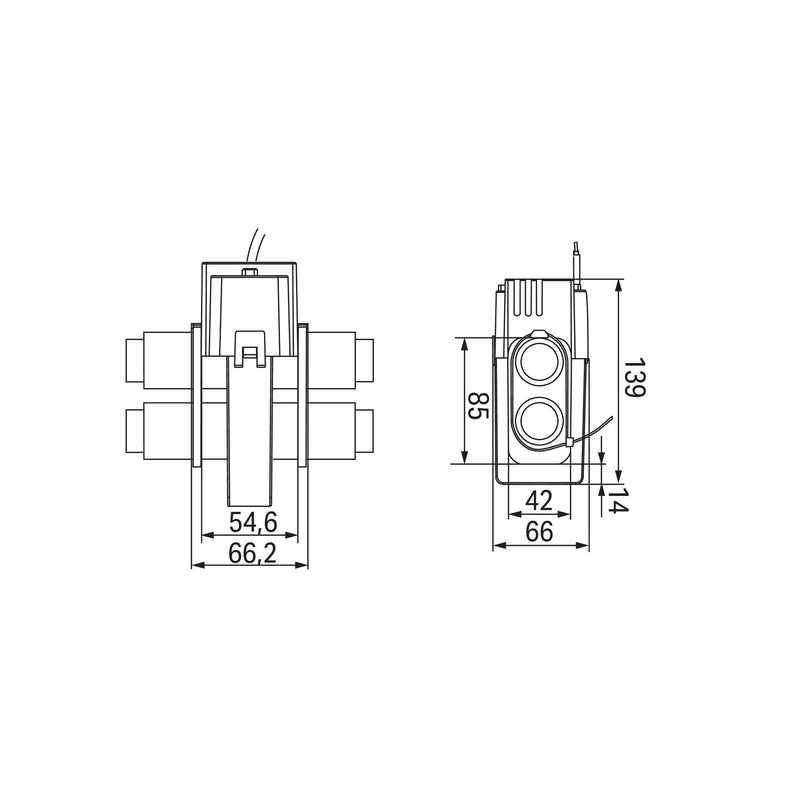 WAGO - Stromwandler Kabelumbau-Stromwandler 855-5101/500-000 500A/1A 0,5VA Kl.0.5