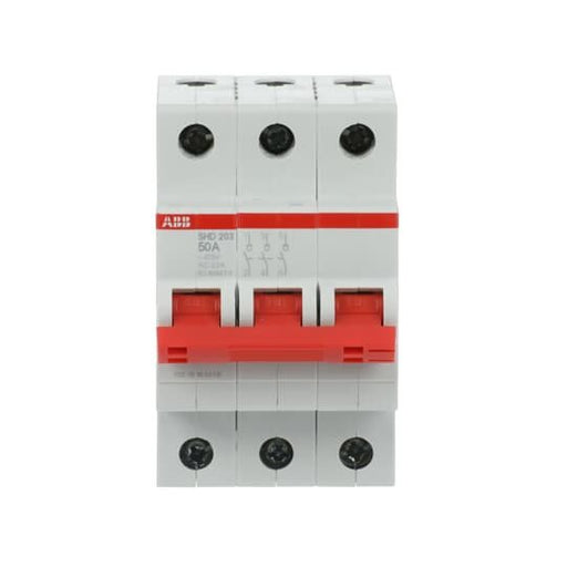 ABB Stotz S&J - Schalter für Reiheneinbau Lasttrennschalter SHD203/50 3-polig, 50A