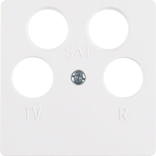 Berker - Einsatz/Abdeckung für Kommunikationstechnik Zentralplatte pws 14841909 4 Loch