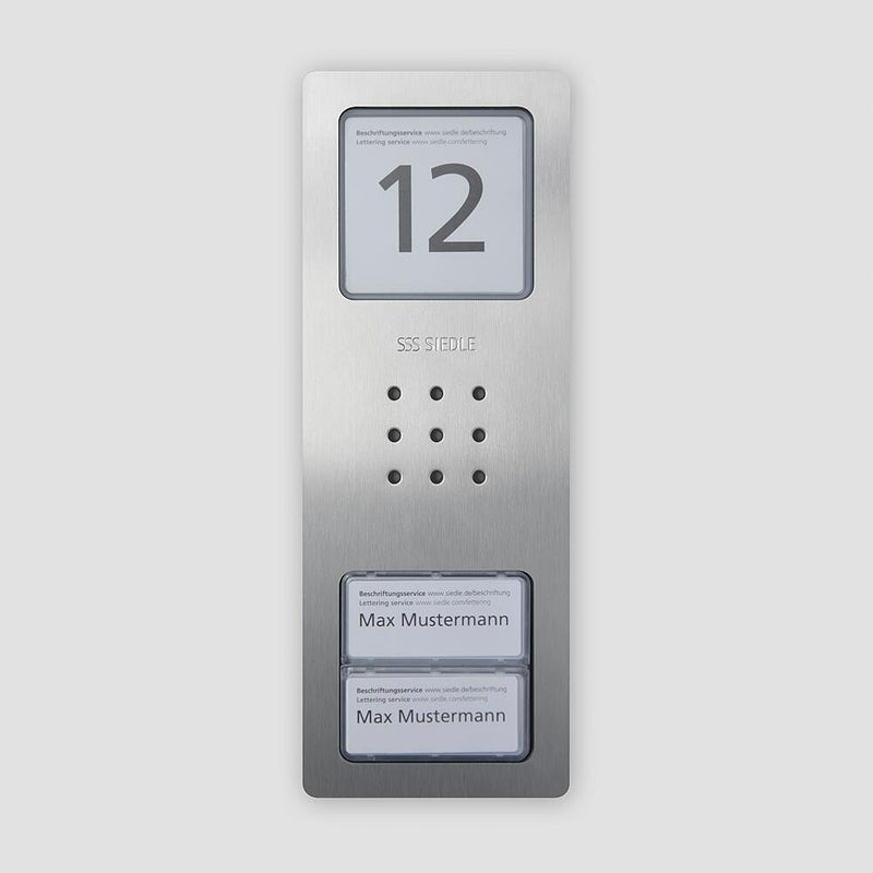 Siedle&Söhne - Türstation für Türkommunikation Audio-Türstation CA 812-2 E Edelstahl gebürstet