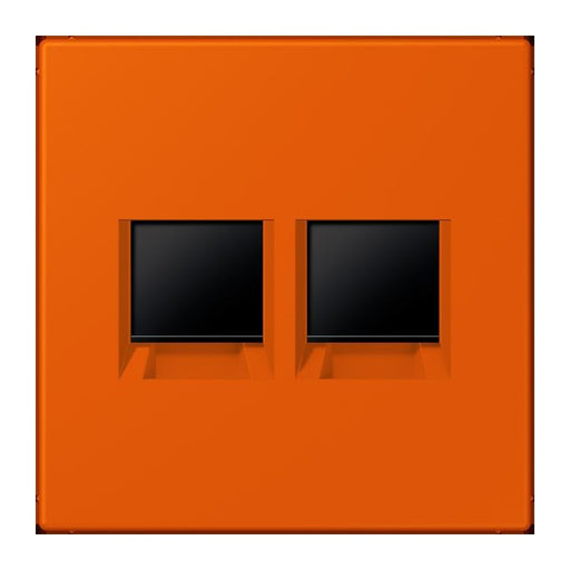 Jung - Einsatz/Abdeckung für Kommunikationstechnik Abdeckung (gerastet) LC 1969-2 WE 260 orange vif (4320S)