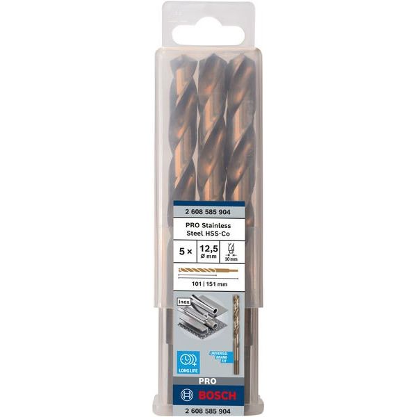 Bosch - Bohrer PRO Stainless Steel HSS-Co 2608585904 Spiralbohrer 12,5 x
