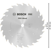 Bosch - Kreissägeblatt PRO Wood cordless 2608837673 Kreissägeblatt 150 x