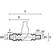 HellermannTyton - Aufteilkappe Flachprofilformteil 313C764-9-PO-X-BK(5) schwarz − 5 Stück