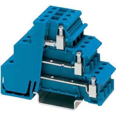 Phoenix Contact - Initiator/Aktor-Reihenklemme Dreistock-Klemme DIKD 1,5 BU blau − 50 Stück