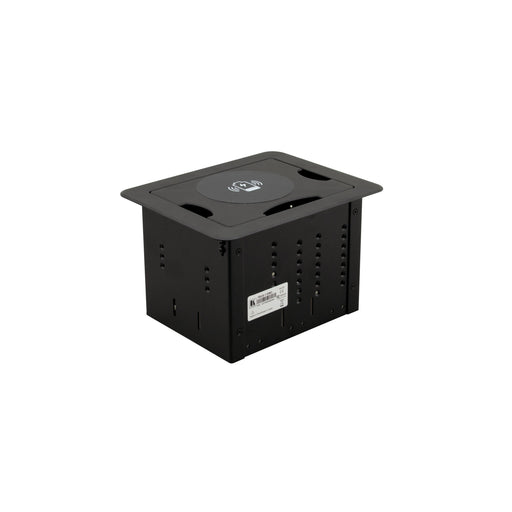 Kramer - Multifunktions-Anschlussdose TBUS mWireless-Ladestation TBUS-1-KWC(B) schwarz eloxiert