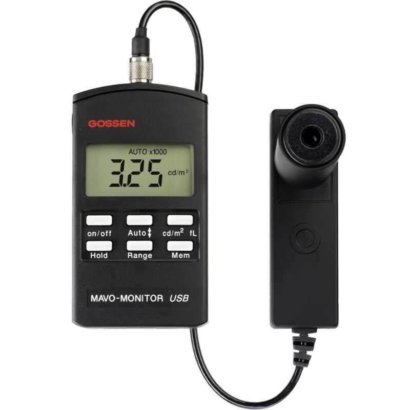 Gossen Foto - Messgerät für Temperatur und Klima Leuchtdichtemessgerät für MAVO-MONITOR USB Aufsatzmessung Kl. B