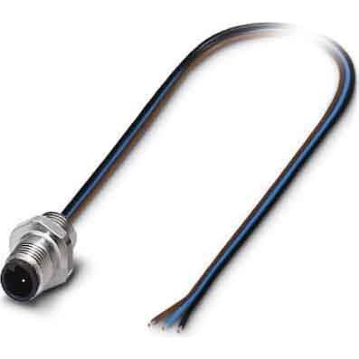 Phoenix Contact - Rundsteckverbinder, feldkonfektionierbar (Industriesteckverbinder) Einbausteckverbinder SACC-E-M5MS #1530582 Sensor-/Aktor-Wandd.