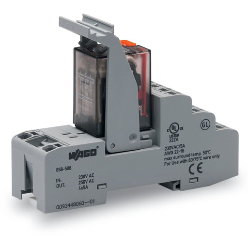 WAGO - Schaltrelais Relais-Baustein 858-508 230VAC 4XUM