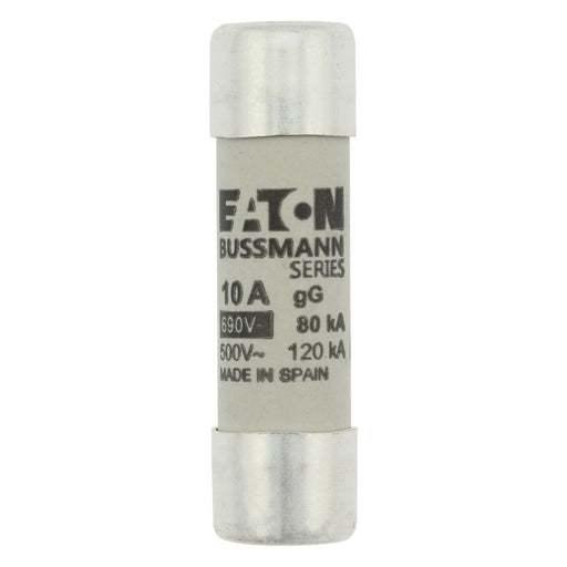 Eaton - Zylindrische Sicherung Sicherungseinsatz Nieders. CYLINDRICA#C14G10 10A AC 690V 80kA − 10 Stück