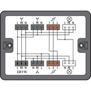 WAGO - Kompaktverteiler für steckbare Gebäudeinstallation Verteilerbox 899-631/189-000 1 Eingang, sw