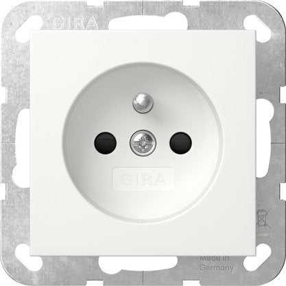 Gira - Steckdose Steckd. Erdstift+SH 448527 Reinweiß