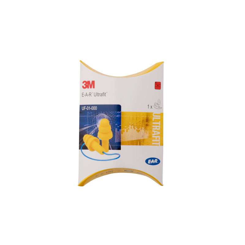 3M - Gehörschutzstöpsel E-A-R Gehörschutzstöpsel UF01000 (VE50) Kordel, SNR=32dB − 10 Packung
