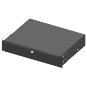 Enoc - Komponente für den Ausbau (Schaltschrank) Tastatur/Dokumentschublade TBL 02-S 445x375x90mm 2HE sw