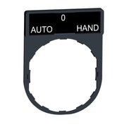 Schneider Electric - Bezeichnungsschild für Befehlsgeräte Schildträger ZBY2385 (AUTO-O-HAND) − 10 Stück