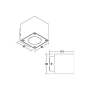 Brumberg Leuchten - Decken-/Wandleuchte LED-Wandleuchte 65237103 3000K, graphit